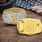 Sentinel of Liberty 2nd Amendment Belt Buckle - PatriotDepot.com