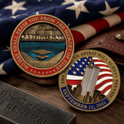 September 11 Memorial Challenge Coin – No Day Shall Erase You From the Memory of Time - PatriotDepot.com