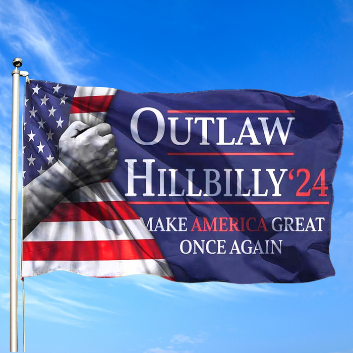 Outlaw - Hllbilly '24 Make America Great Again "Reveal" 3'x5' Flag