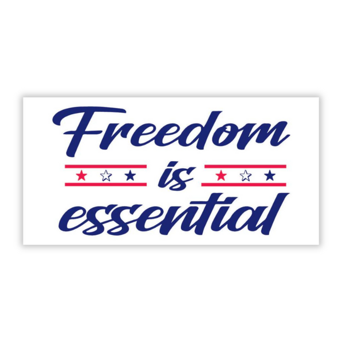 Freedom is Essential Bumper Sticker