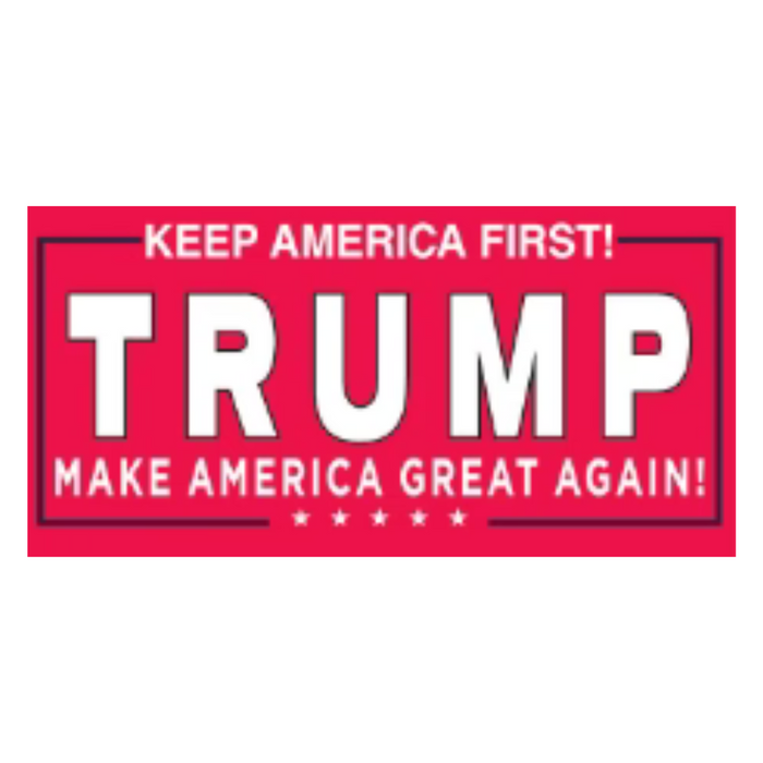 Keep America First Trump MAGA Bumper Sticker