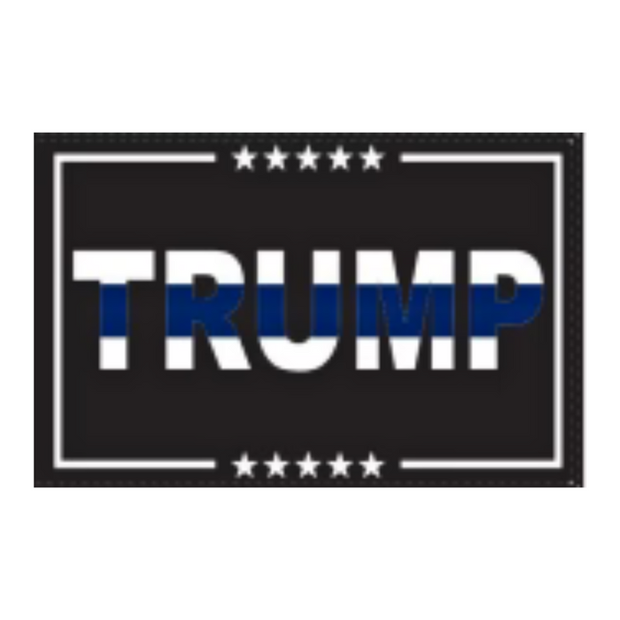 Trump Thin Blue Line 3'x5' Flag