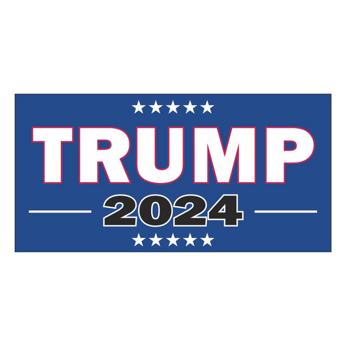 Trump 2024 Bumper Sticker (Blue)