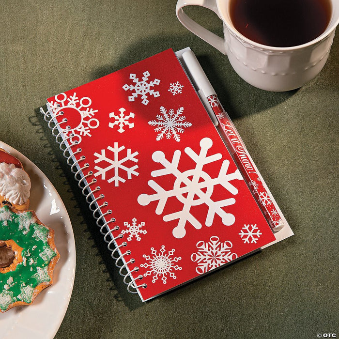Snowflake Notepad and Pen