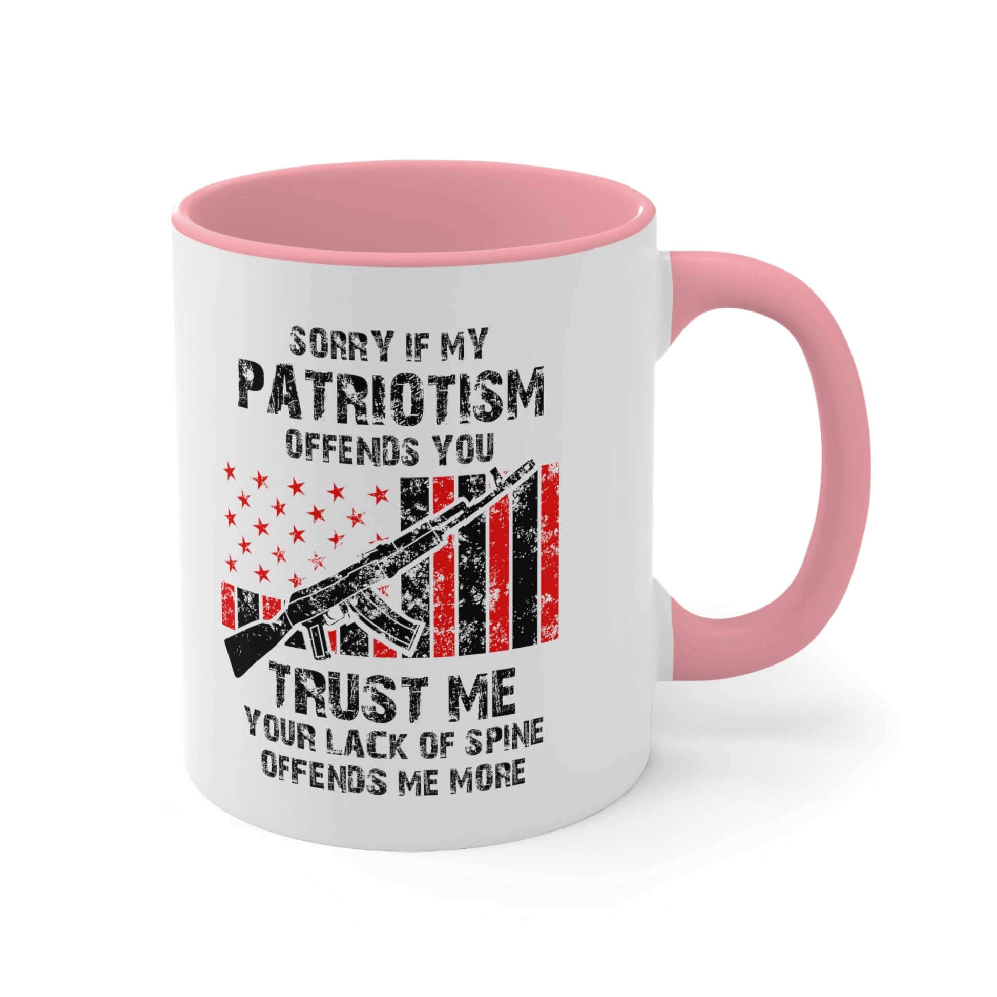 Sorry If My Patriotism Offends You Mug (2 sizes, 3 colors) - PatriotDepot.com