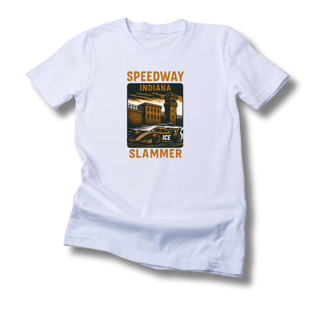 Speedway Slammer: Indiana Edition T-Shirt - PatriotDepot.com