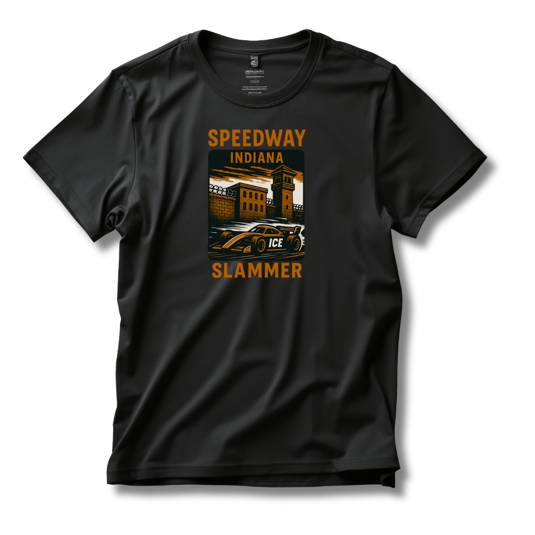 Speedway Slammer: Indiana Edition T-Shirt - PatriotDepot.com