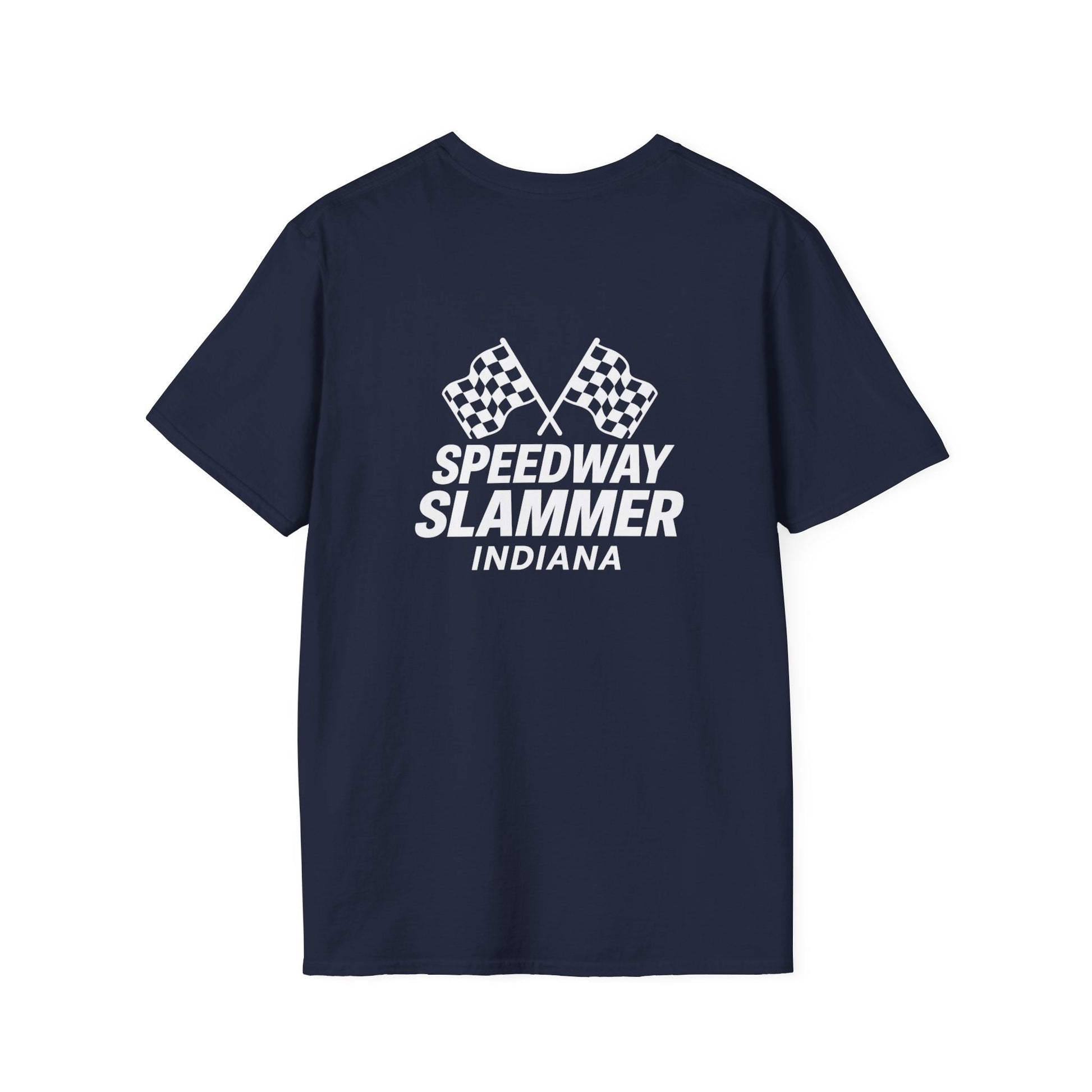 Speedway Slammer Indiana T-Shirt (Front/Back Design) - PatriotDepot.com