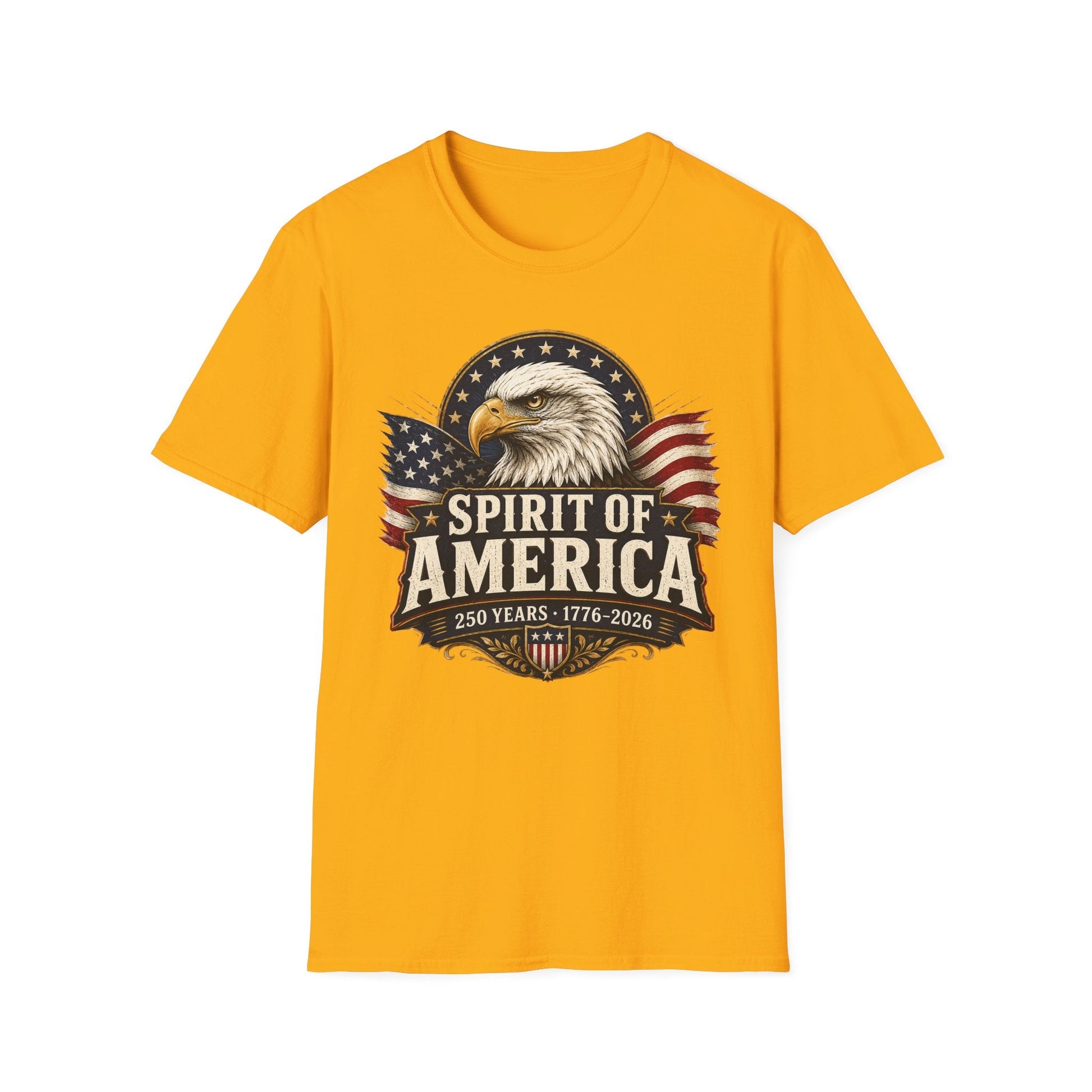 Spirit of America Patriotic Eagle T-Shirt – 250th Anniversary Edition | S–5XL - PatriotDepot.com