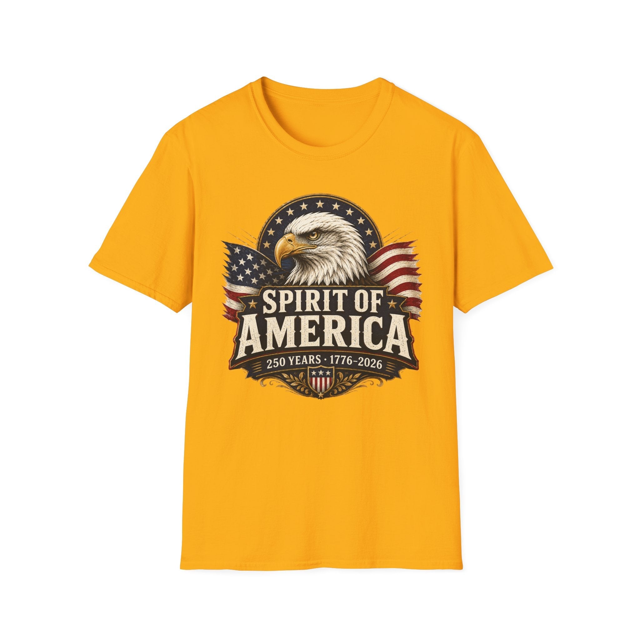 Spirit of America Patriotic Eagle T-Shirt – 250th Anniversary Edition | S–5XL - PatriotDepot.com