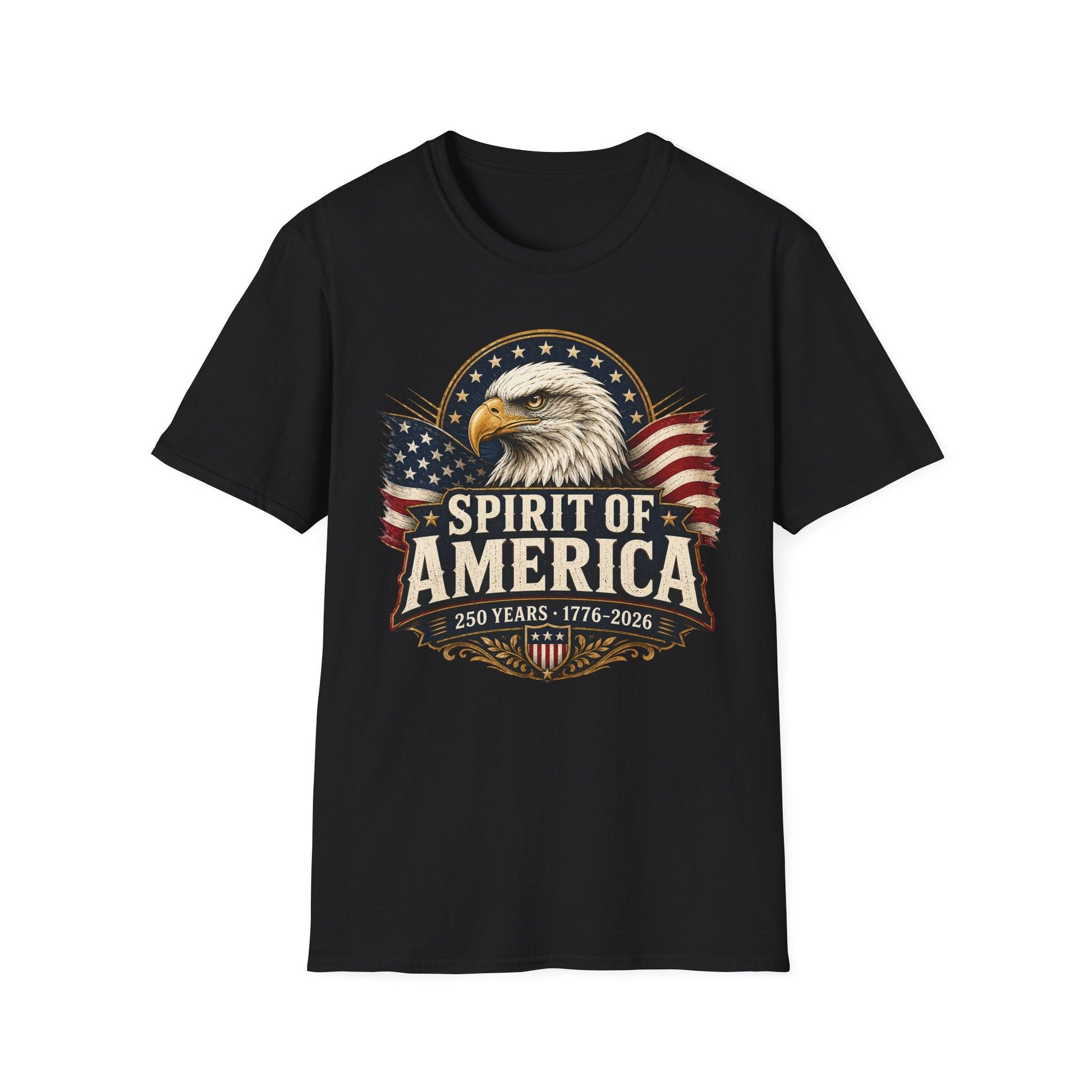 Spirit of America Patriotic Eagle T-Shirt – 250th Anniversary Edition | S–5XL - PatriotDepot.com