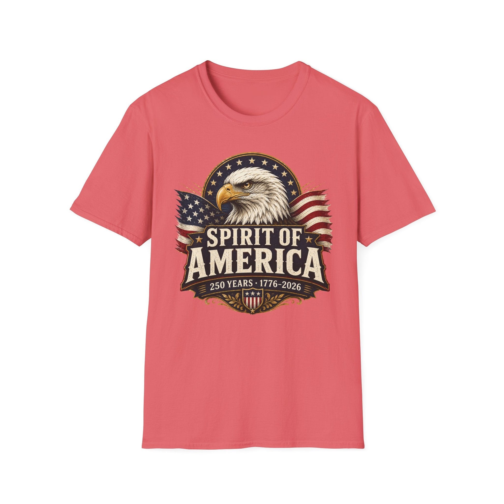 Spirit of America Patriotic Eagle T-Shirt – 250th Anniversary Edition | S–5XL - PatriotDepot.com