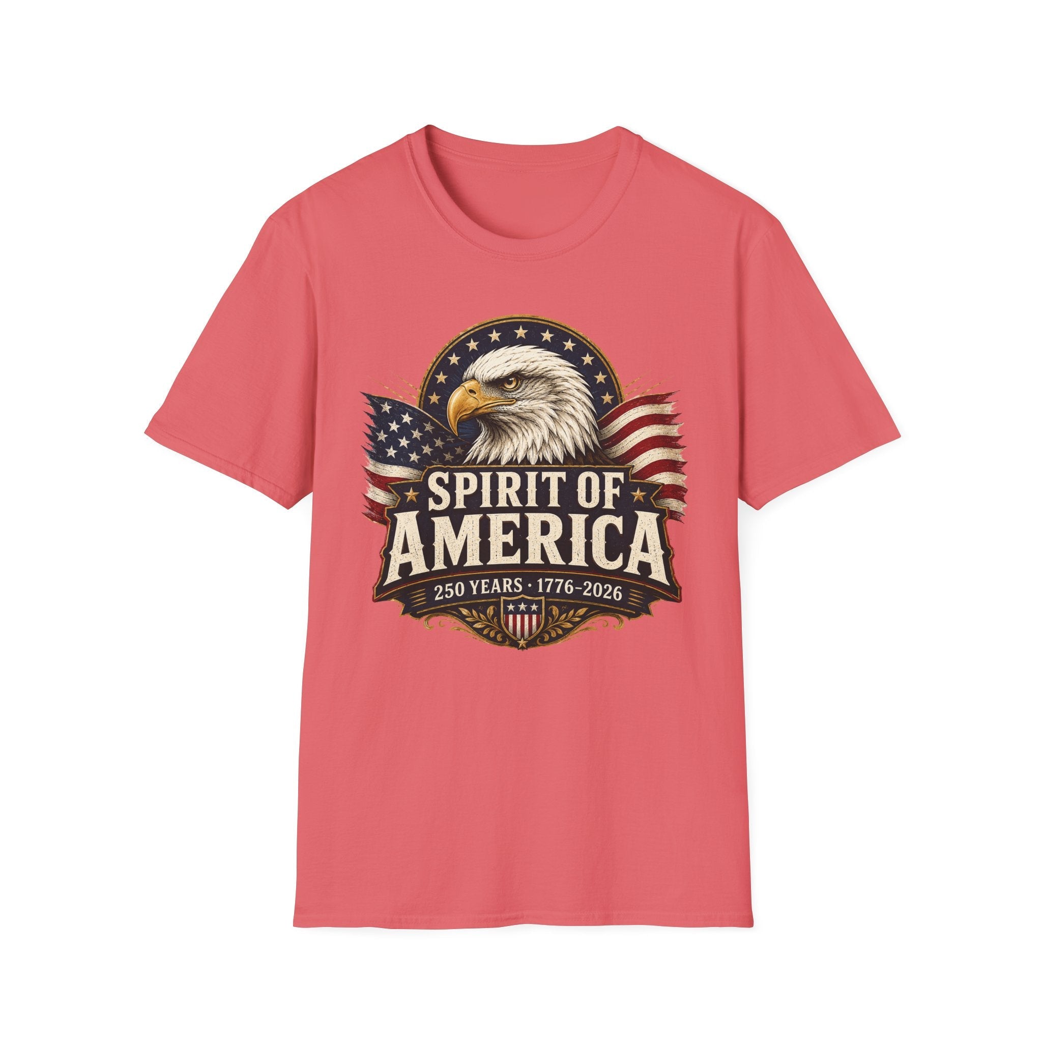 Spirit of America Patriotic Eagle T-Shirt – 250th Anniversary Edition | S–5XL - PatriotDepot.com