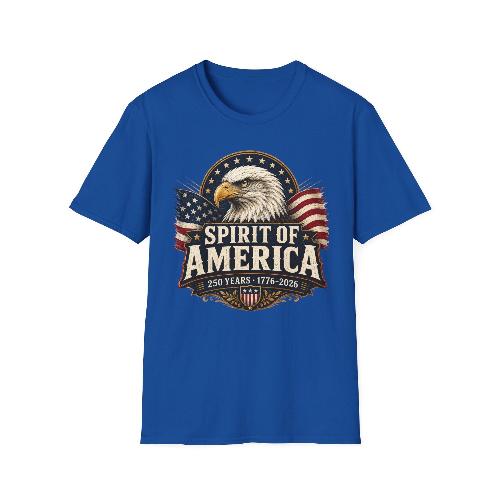 Spirit of America Patriotic Eagle T-Shirt – 250th Anniversary Edition | S–5XL - PatriotDepot.com