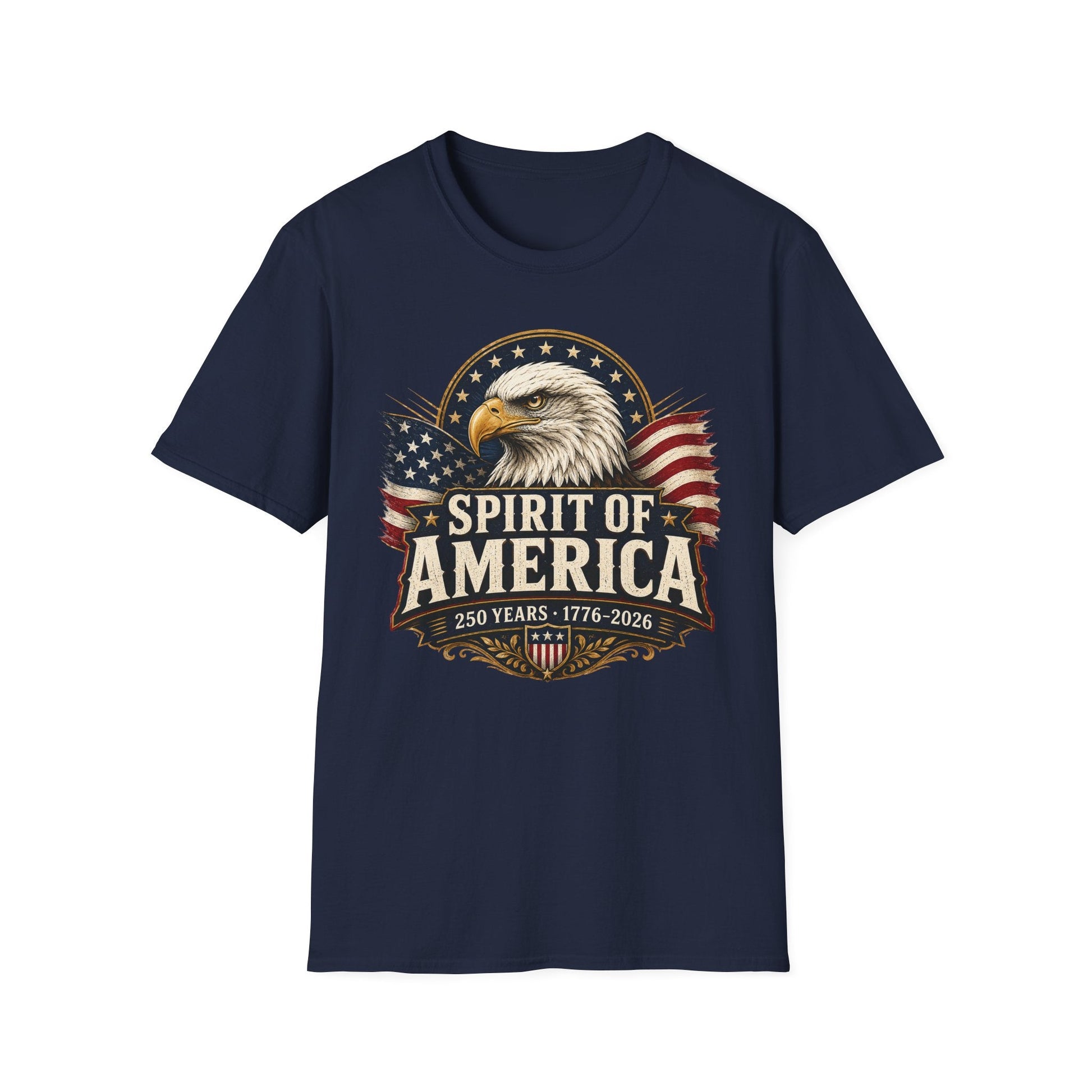Spirit of America Patriotic Eagle T-Shirt – 250th Anniversary Edition | S–5XL - PatriotDepot.com