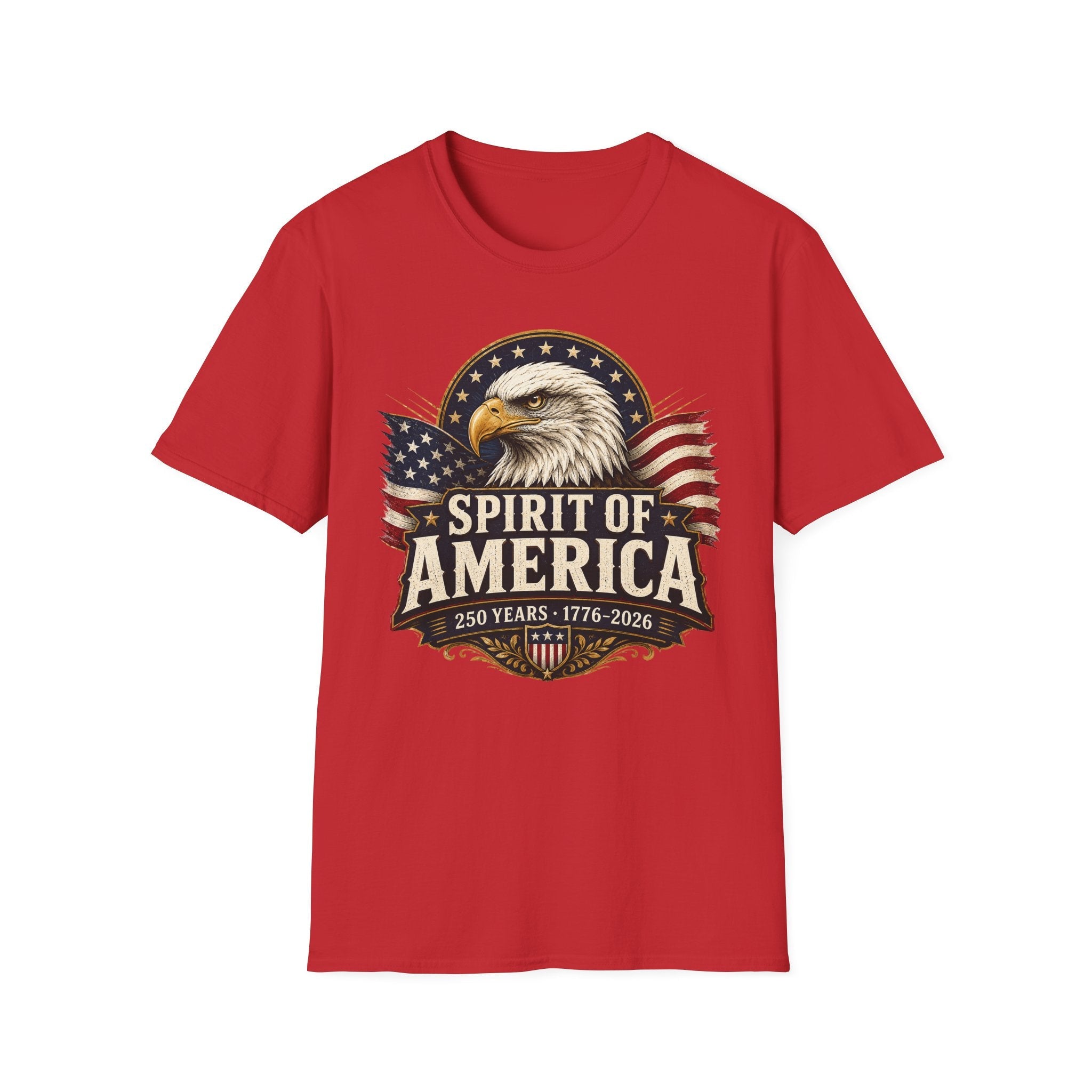 Spirit of America Patriotic Eagle T-Shirt – 250th Anniversary Edition | S–5XL - PatriotDepot.com
