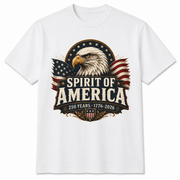 Spirit of America Patriotic Eagle T-Shirt – 250th Anniversary Edition | S–5XL - PatriotDepot.com