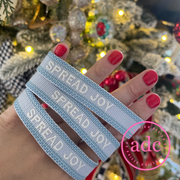 Spread Joy Adjustable Woven Canvas Christmas Bracelet - PatriotDepot.com