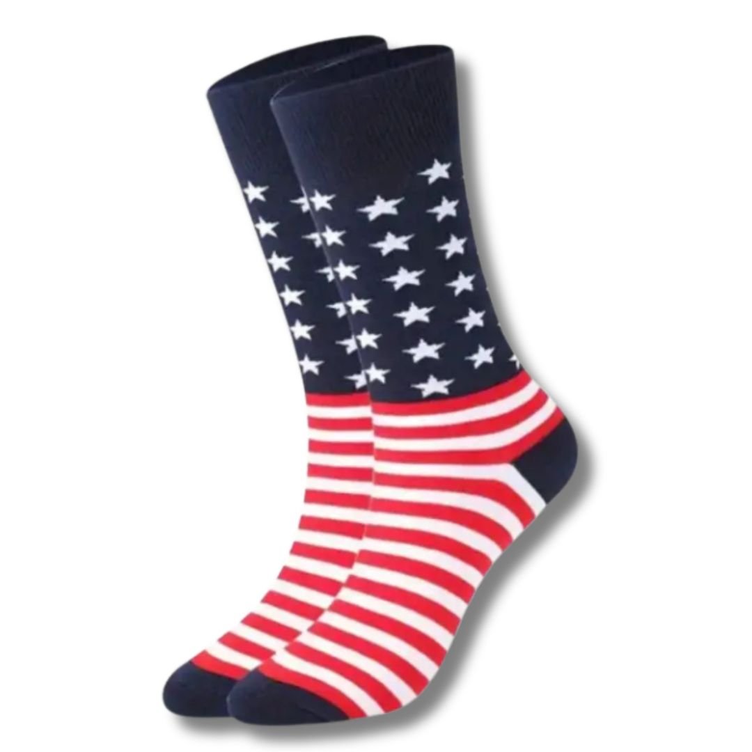 Stars & Stripes Patriotic Socks - PatriotDepot.com