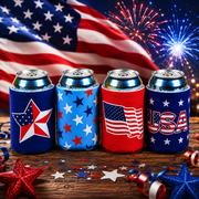 Stars & Stripes USA Can Jackets (4 Pack) - PatriotDepot.com