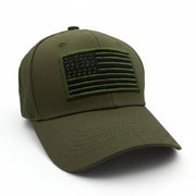 Tactical Flag Embroidered Hat (Olive) - PatriotDepot.com