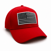 Tactical Flag Embroidered Hat (Red) - PatriotDepot.com