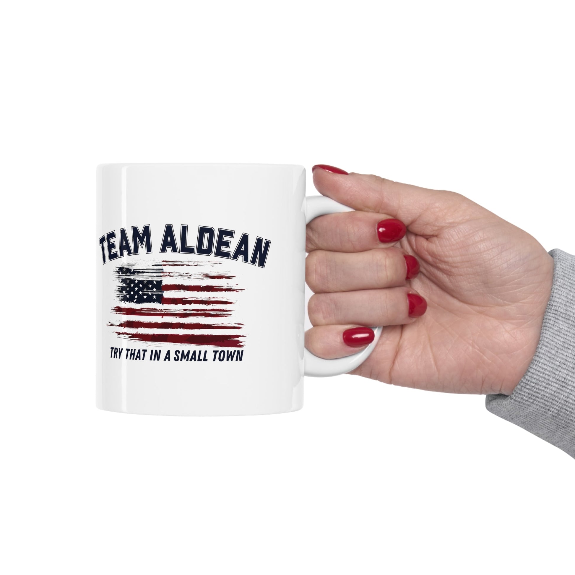 Team Aldean "Try that in a small town" Mug - PatriotDepot.com
