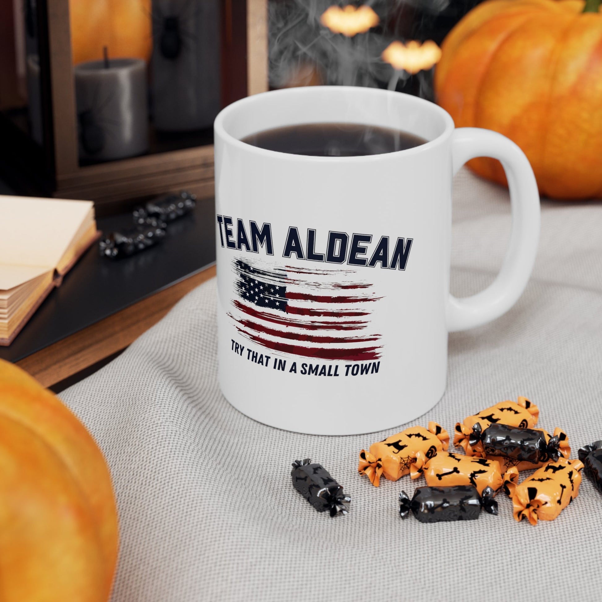 Team Aldean "Try that in a small town" Mug - PatriotDepot.com