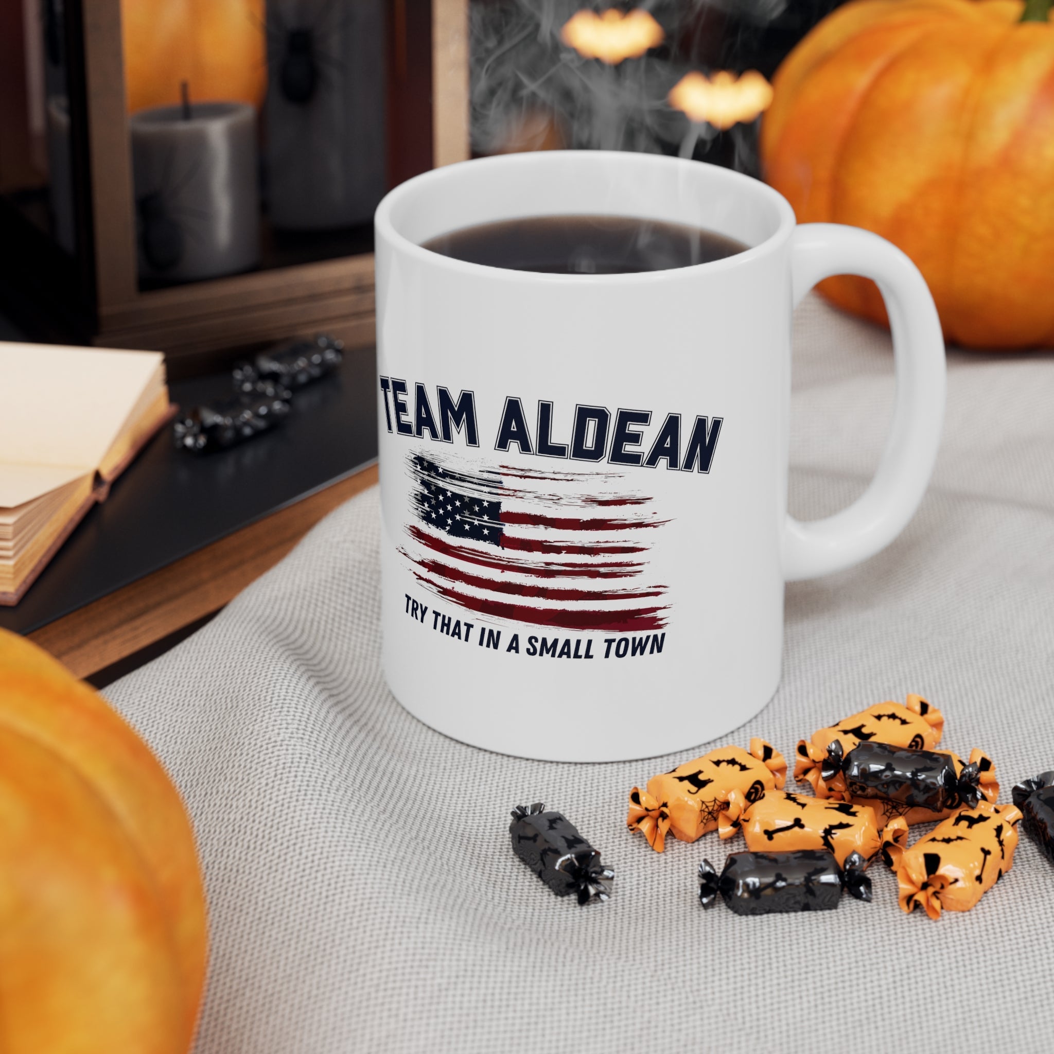 Team Aldean "Try that in a small town" Mug - PatriotDepot.com