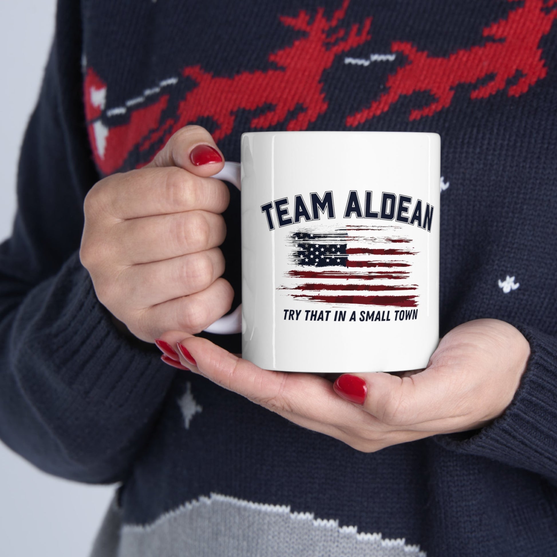 Team Aldean "Try that in a small town" Mug - PatriotDepot.com