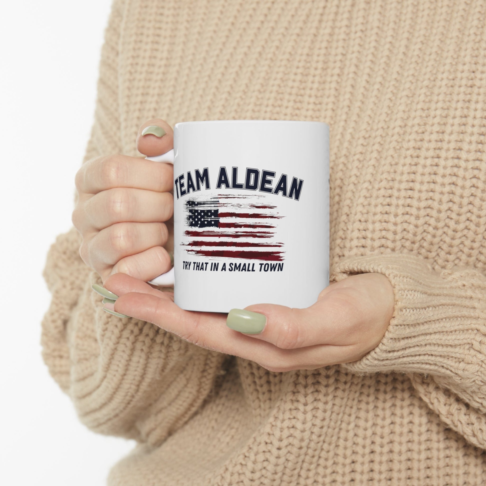 Team Aldean "Try that in a small town" Mug - PatriotDepot.com