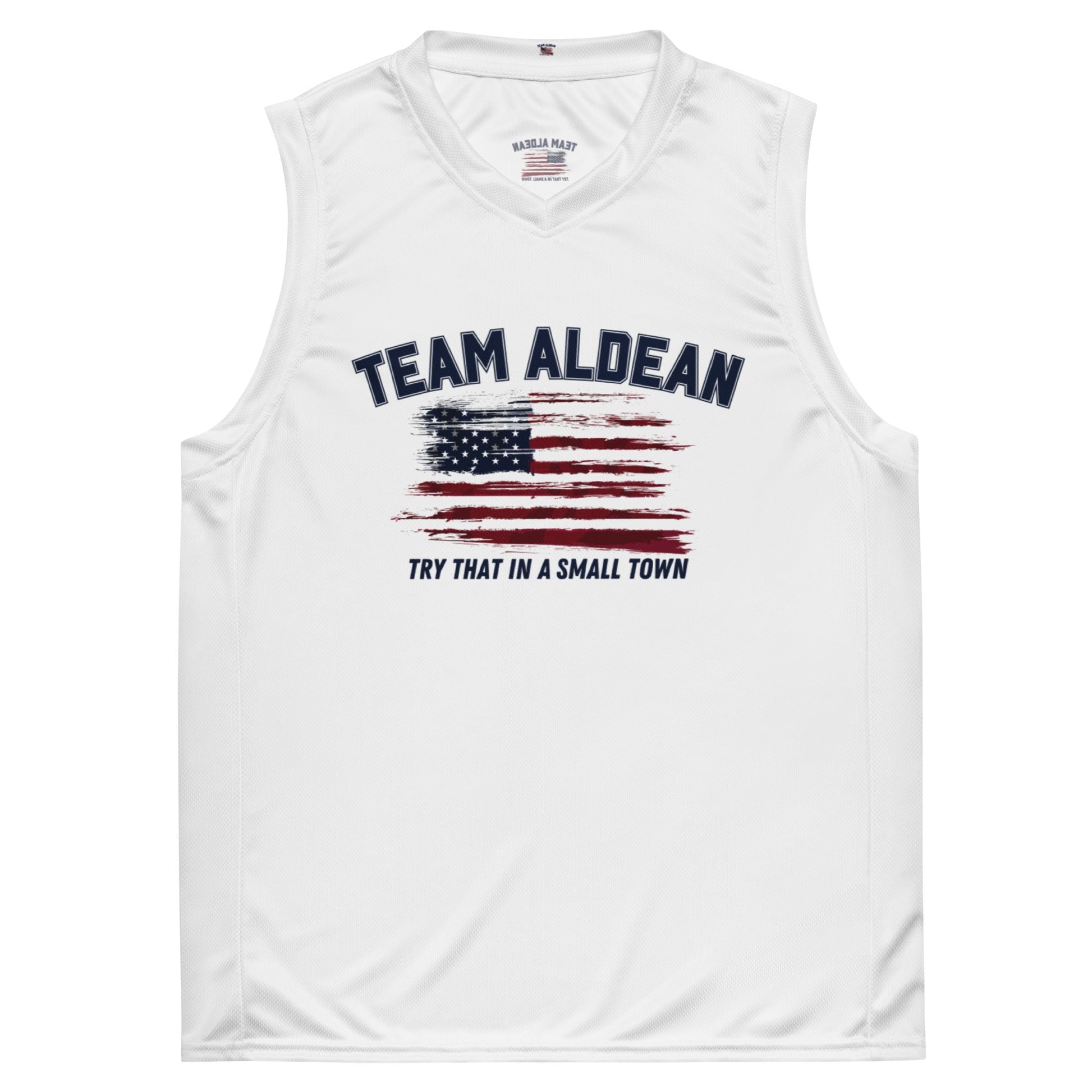 Team Aldean "Try that in a small town" Unisex Jersey (Front & Back Design) - PatriotDepot.com