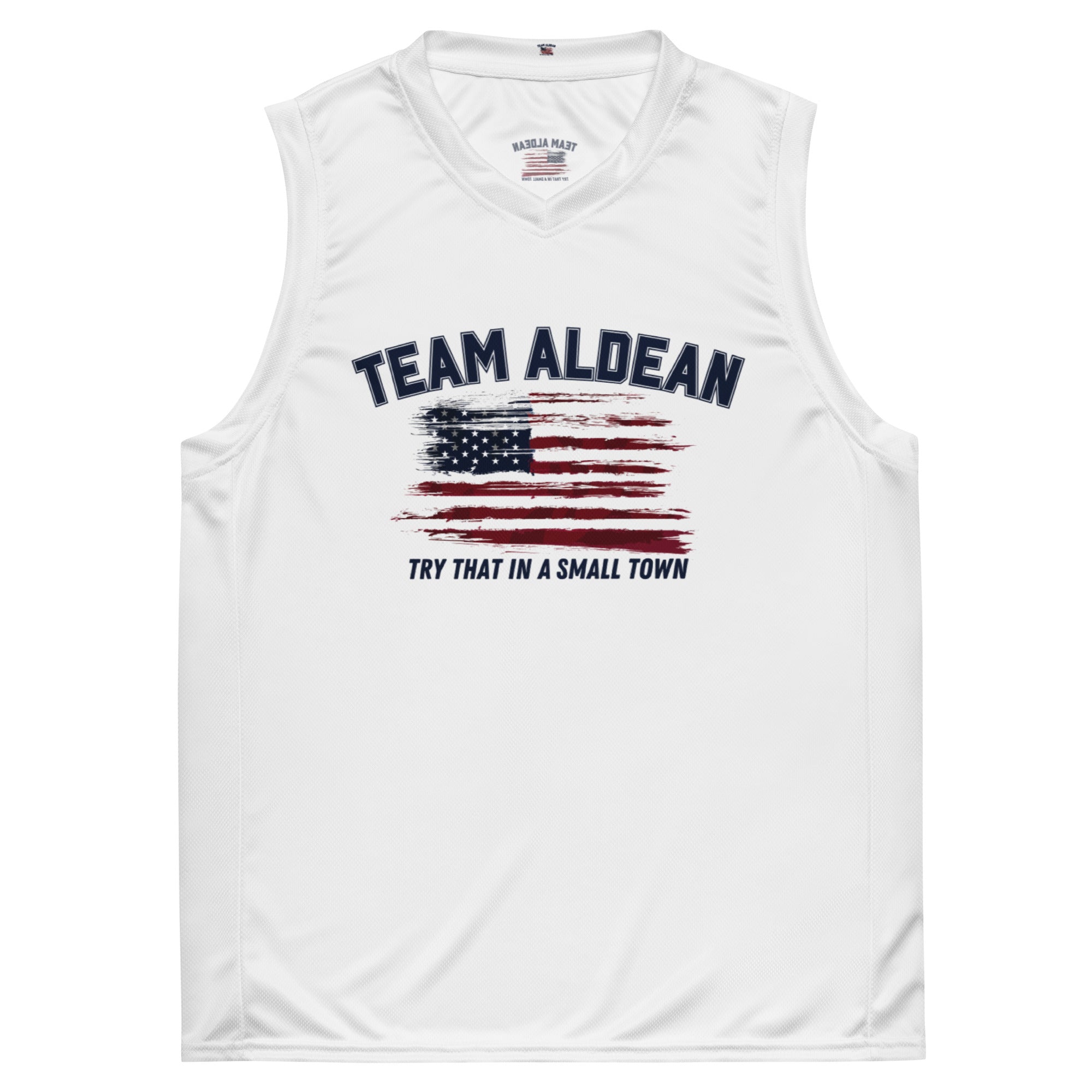 Team Aldean "Try that in a small town" Unisex Jersey (Front & Back Design) - PatriotDepot.com