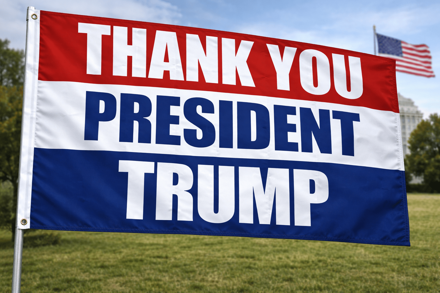 Thank You President Trump Flag - PatriotDepot.com