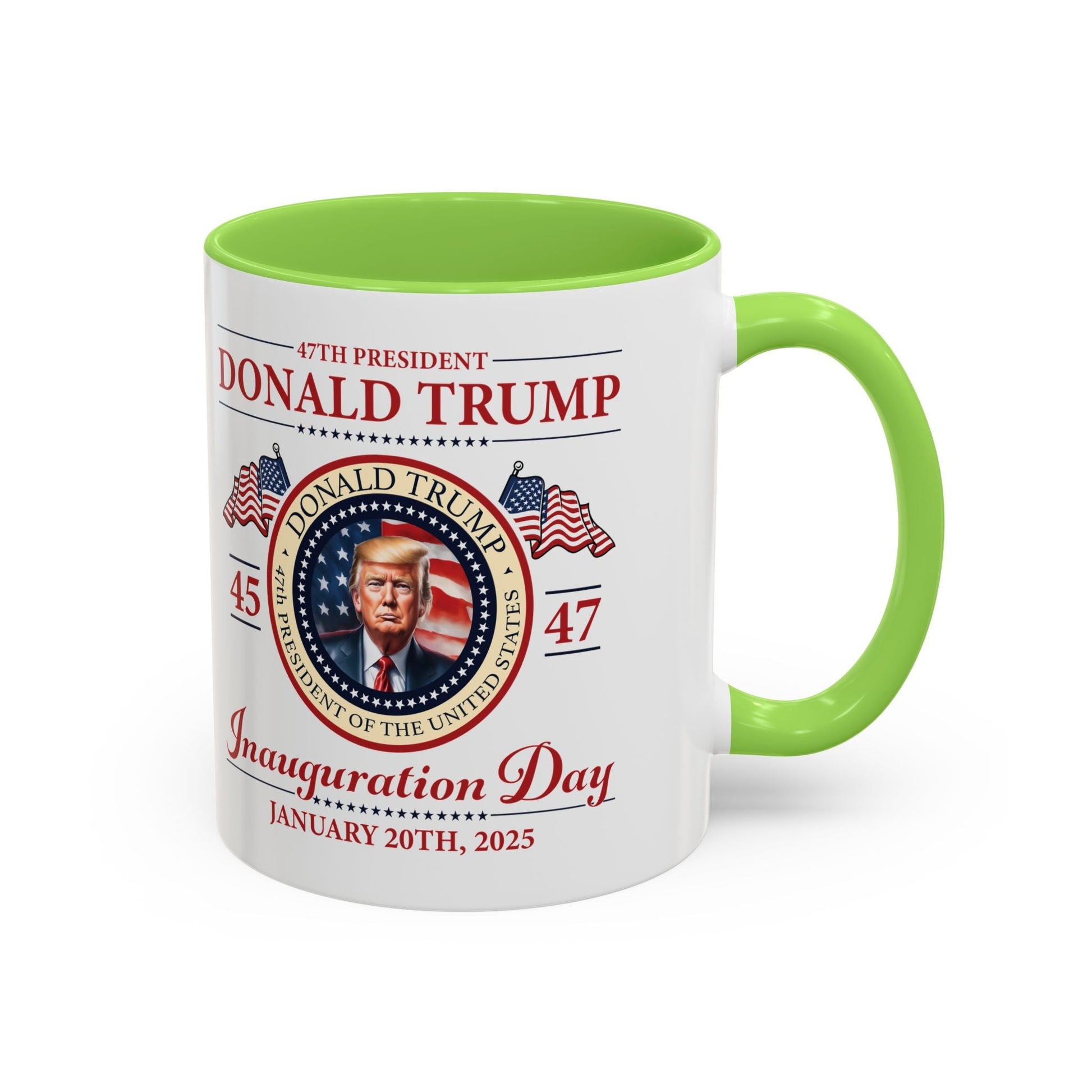The 47th President of the United States Donald J. Trump Inauguration Color Mugs (12 Color Options) - PatriotDepot.com