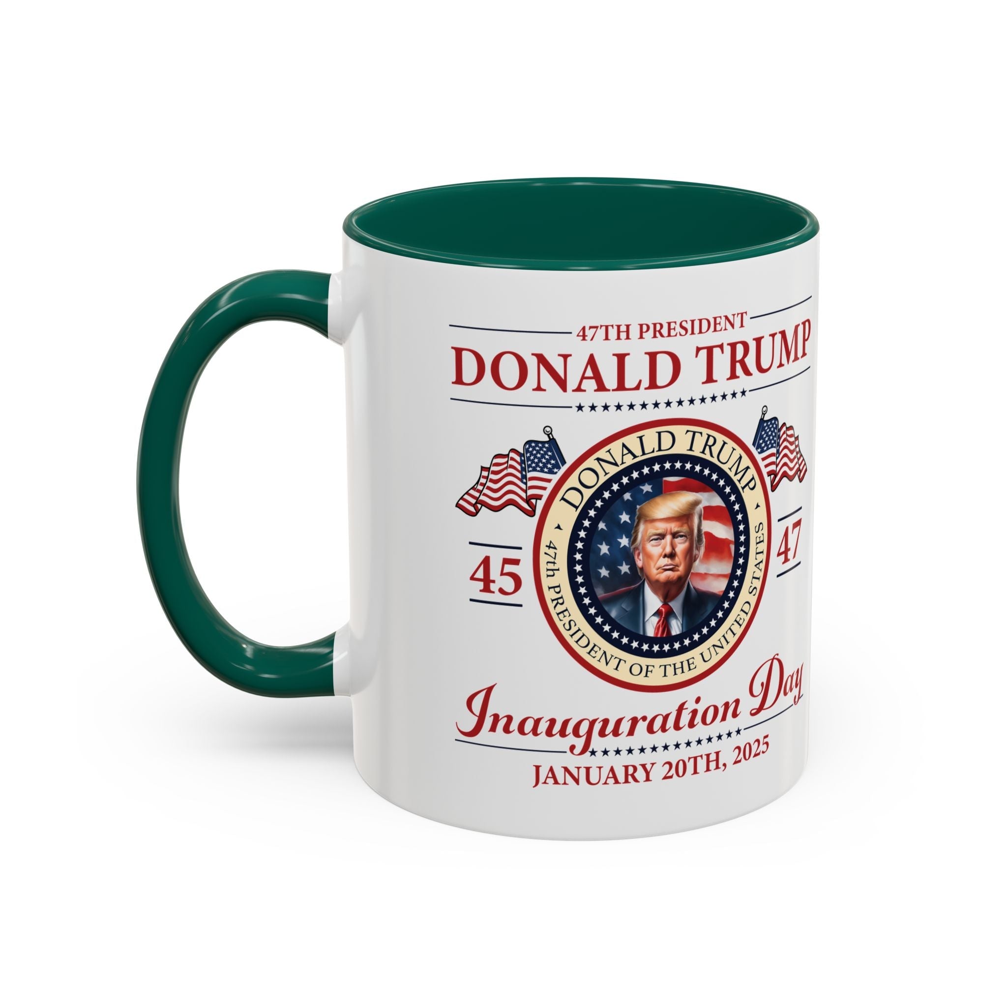 The 47th President of the United States Donald J. Trump Inauguration Color Mugs (12 Color Options) - PatriotDepot.com