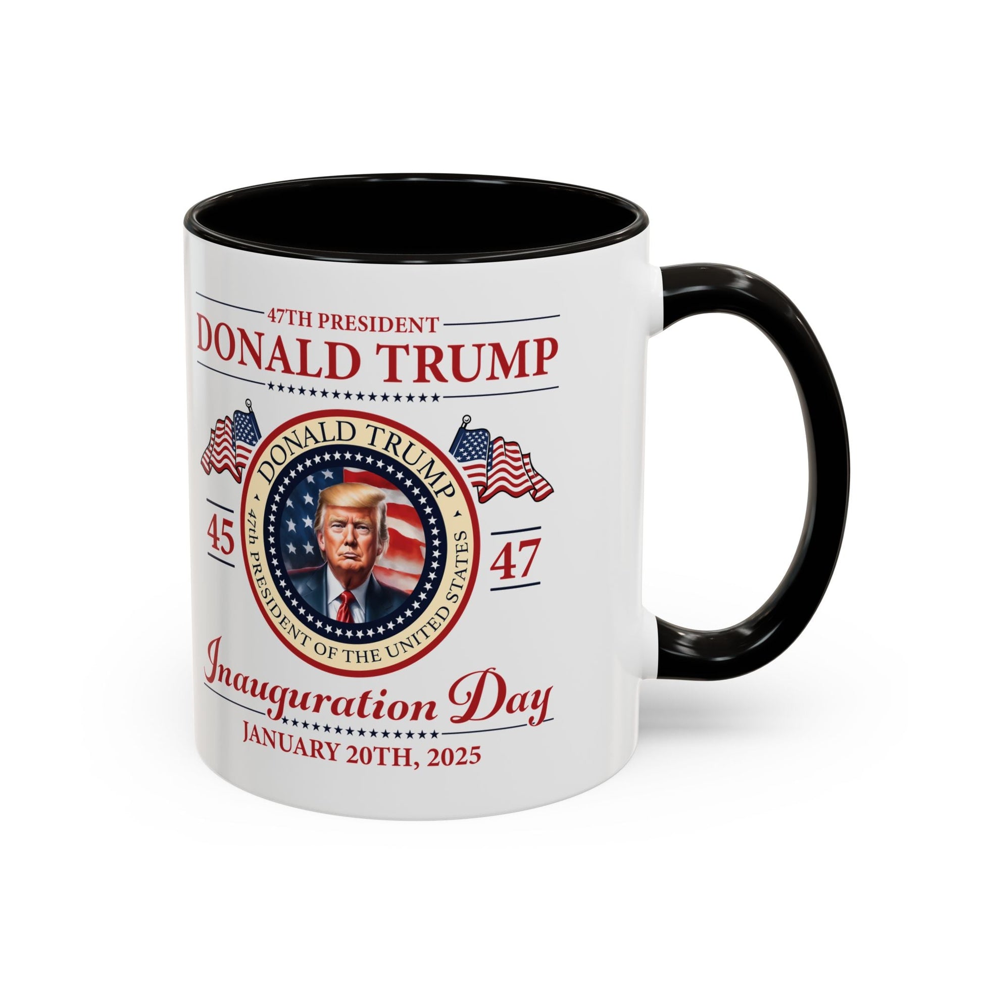 The 47th President of the United States Donald J. Trump Inauguration Color Mugs (12 Color Options) - PatriotDepot.com