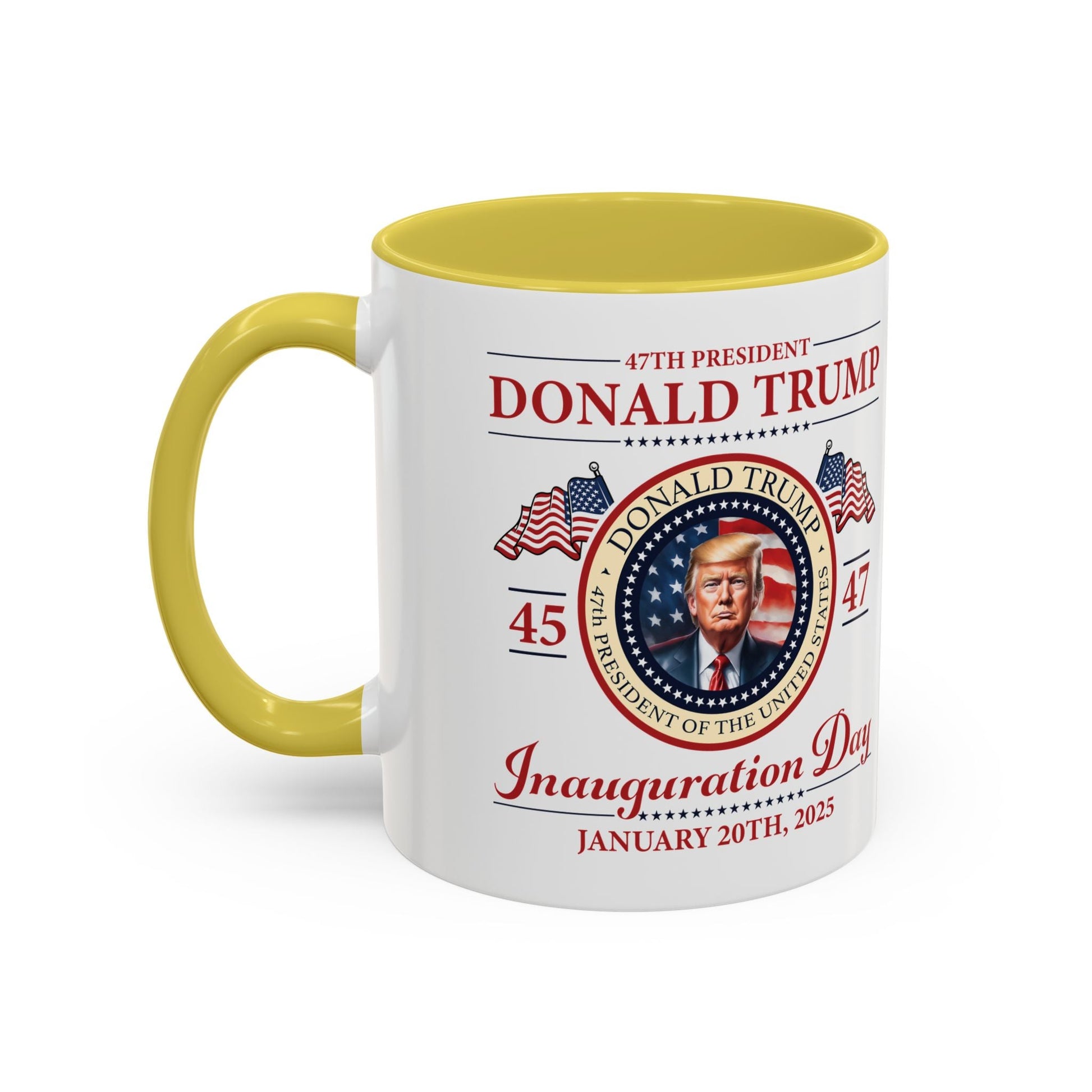 The 47th President of the United States Donald J. Trump Inauguration Color Mugs (12 Color Options) - PatriotDepot.com