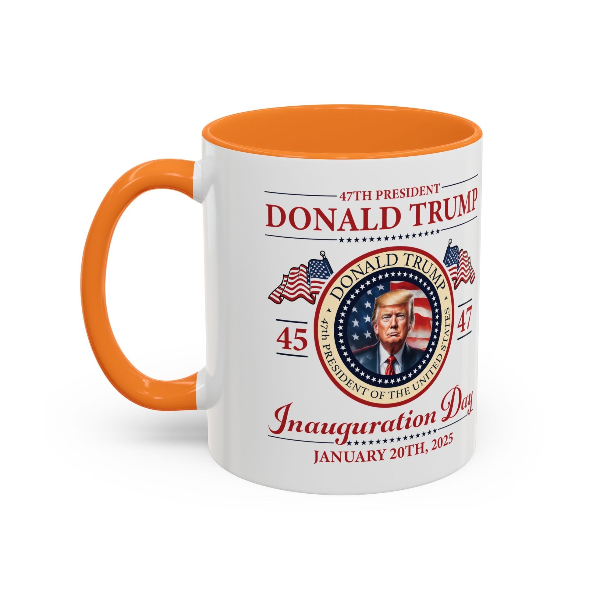 The 47th President of the United States Donald J. Trump Inauguration Color Mugs (12 Color Options) - PatriotDepot.com