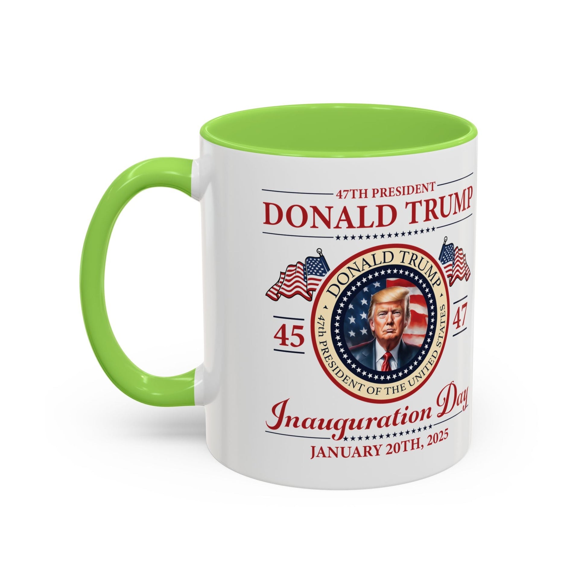 The 47th President of the United States Donald J. Trump Inauguration Color Mugs (12 Color Options) - PatriotDepot.com