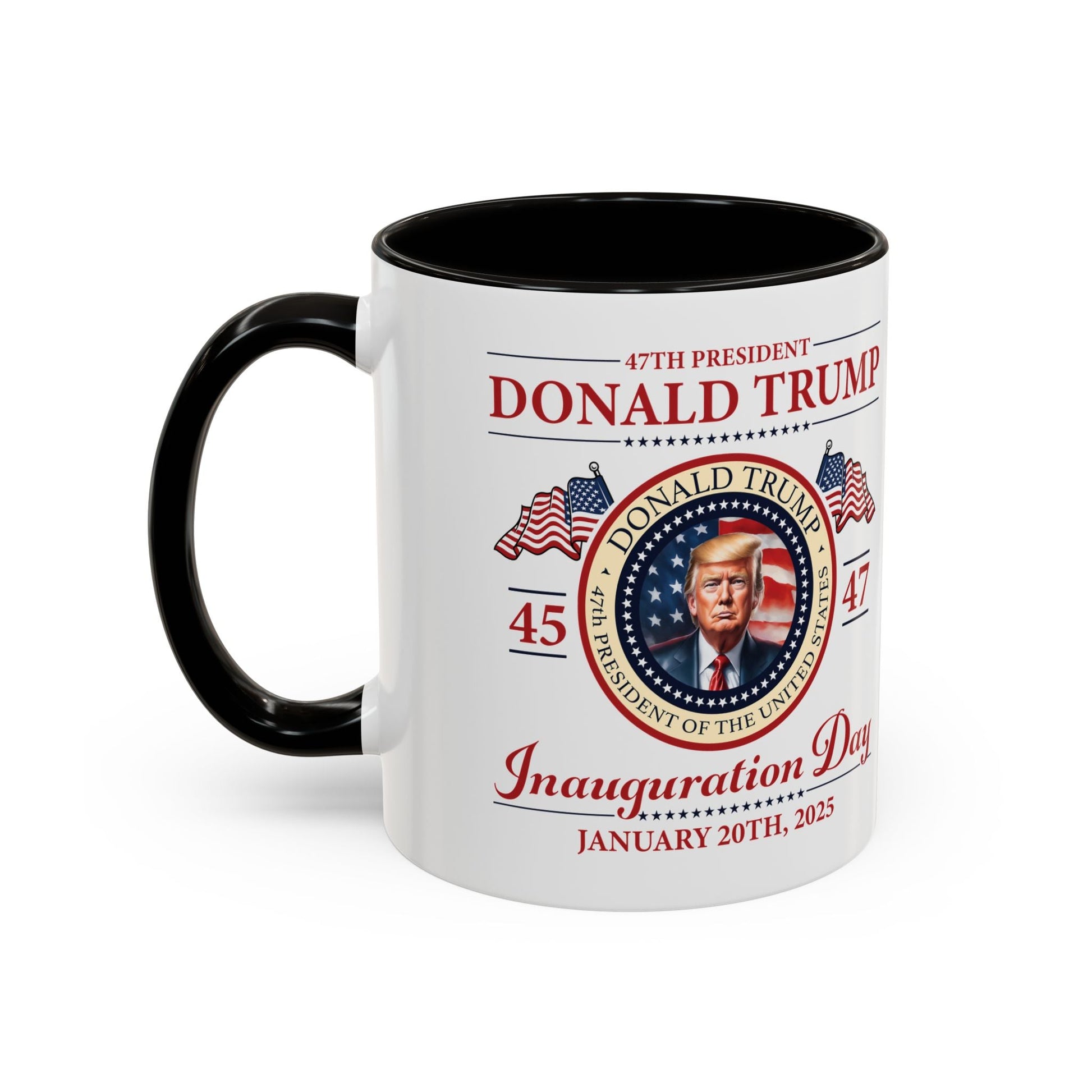 The 47th President of the United States Donald J. Trump Inauguration Color Mugs (12 Color Options) - PatriotDepot.com