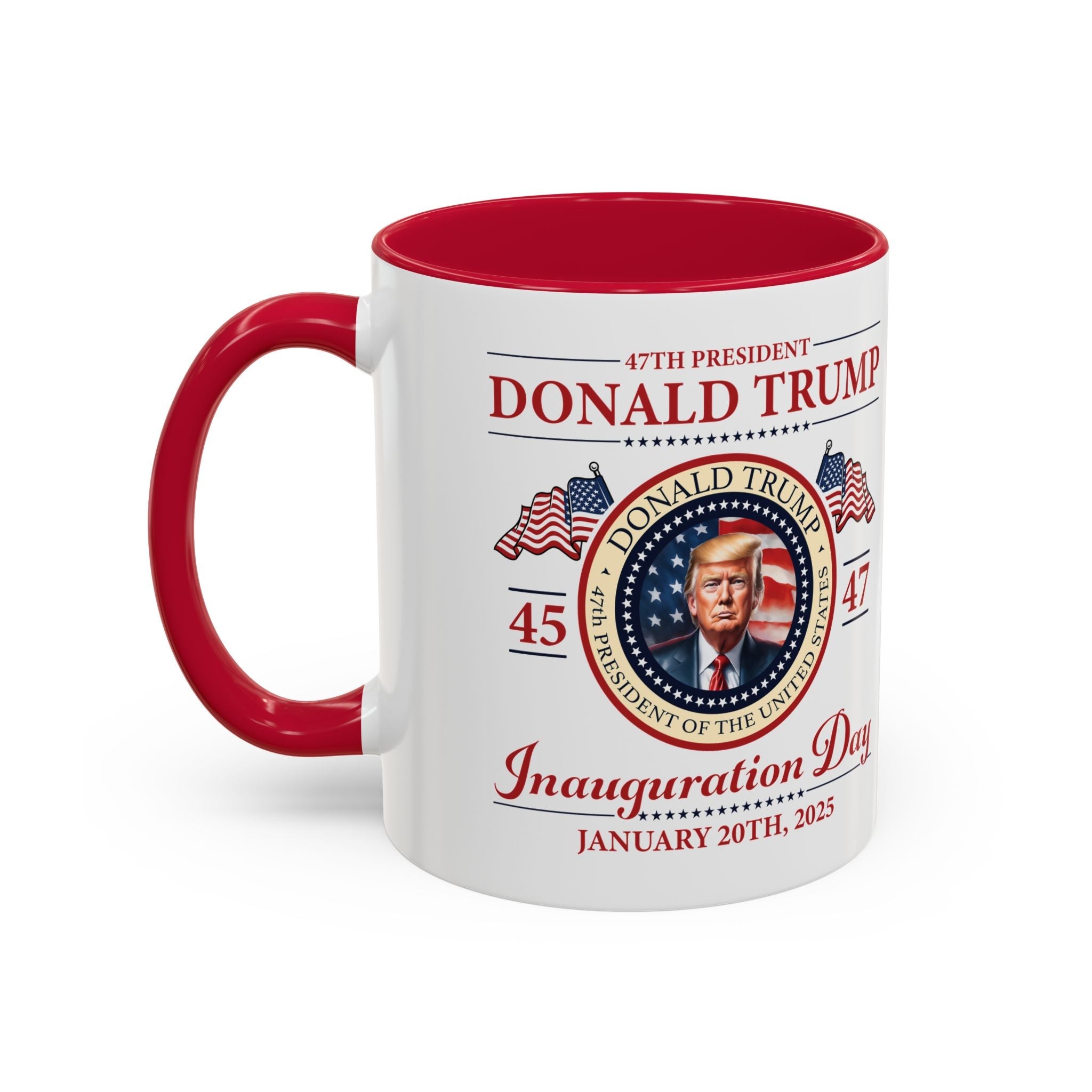 The 47th President of the United States Donald J. Trump Inauguration Color Mugs (12 Color Options) - PatriotDepot.com