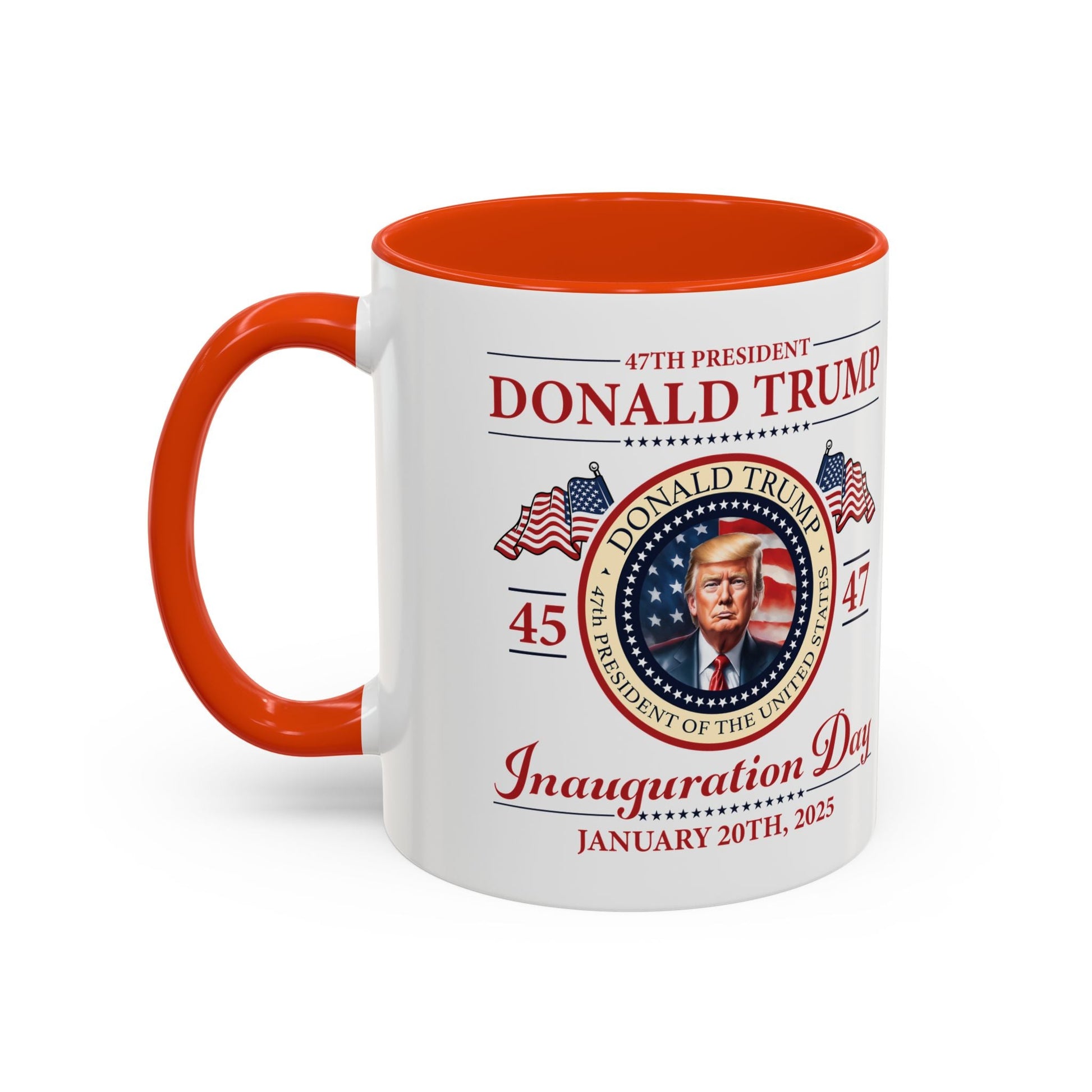 The 47th President of the United States Donald J. Trump Inauguration Color Mugs (12 Color Options) - PatriotDepot.com