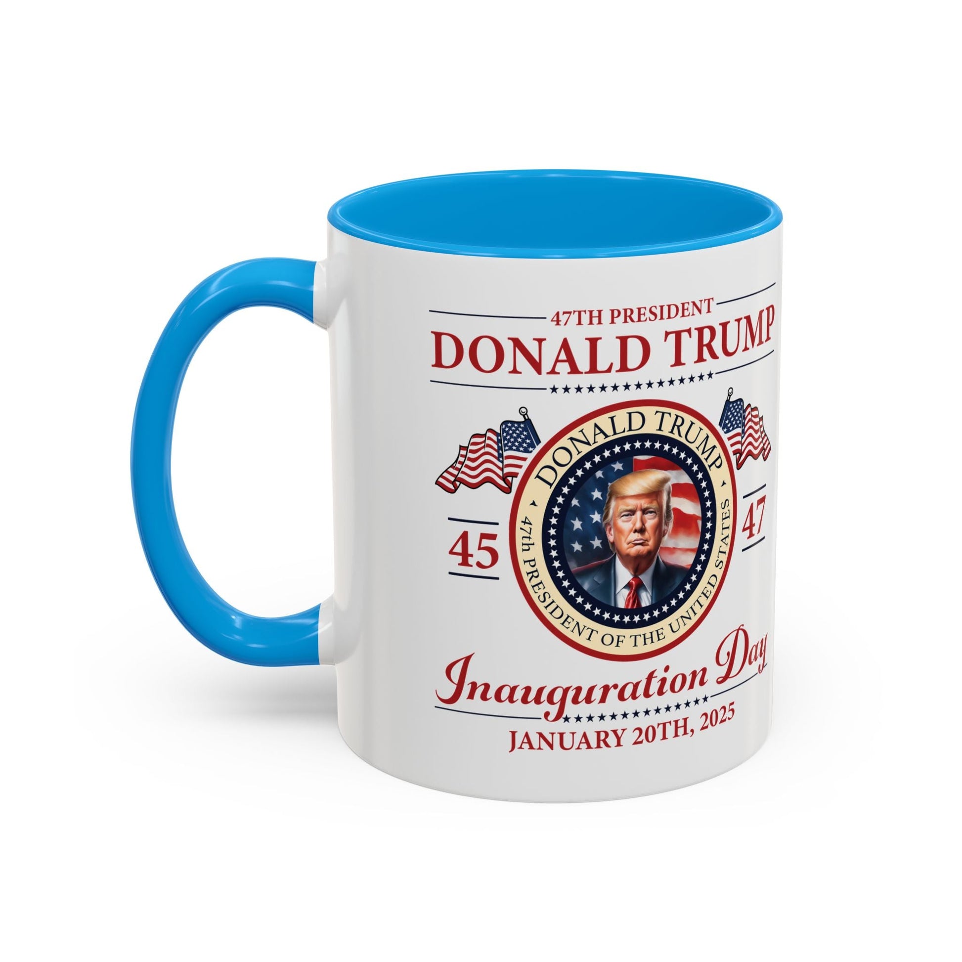 The 47th President of the United States Donald J. Trump Inauguration Color Mugs (12 Color Options) - PatriotDepot.com