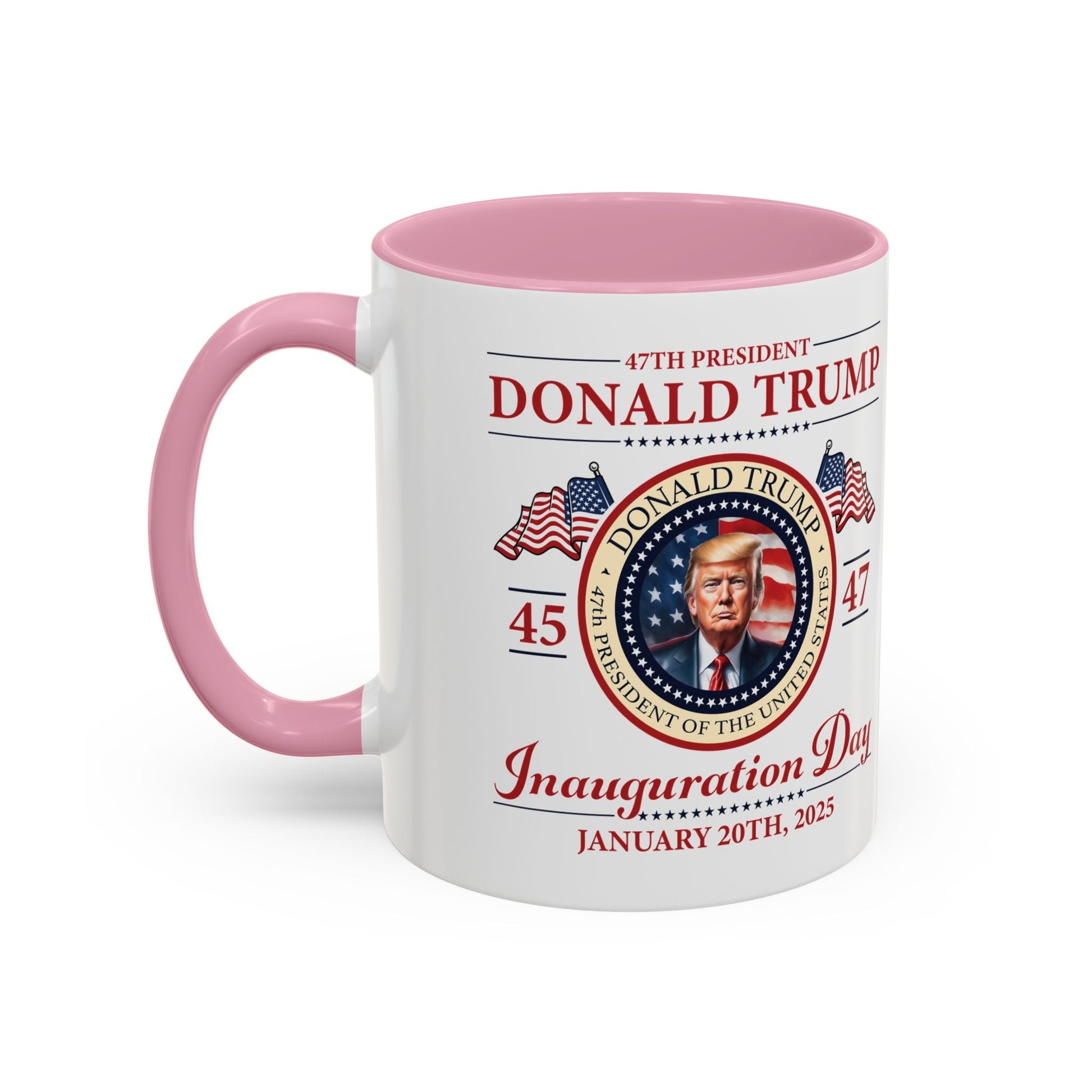 The 47th President of the United States Donald J. Trump Inauguration Color Mugs (12 Color Options) - PatriotDepot.com