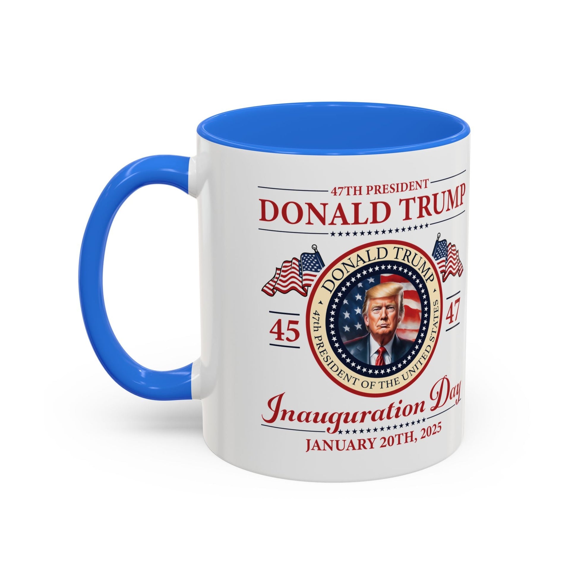 The 47th President of the United States Donald J. Trump Inauguration Color Mugs (12 Color Options) - PatriotDepot.com