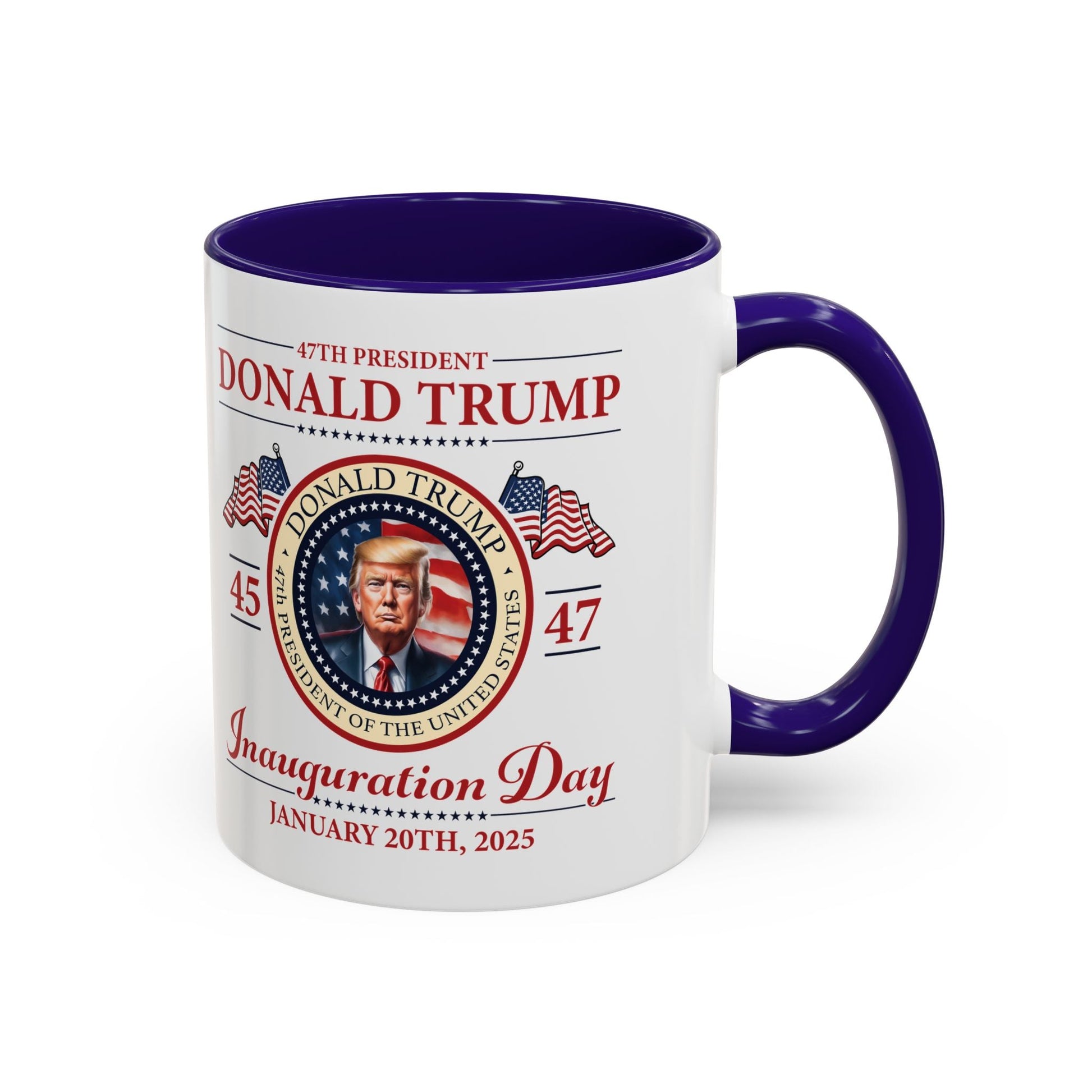 The 47th President of the United States Donald J. Trump Inauguration Color Mugs (12 Color Options) - PatriotDepot.com