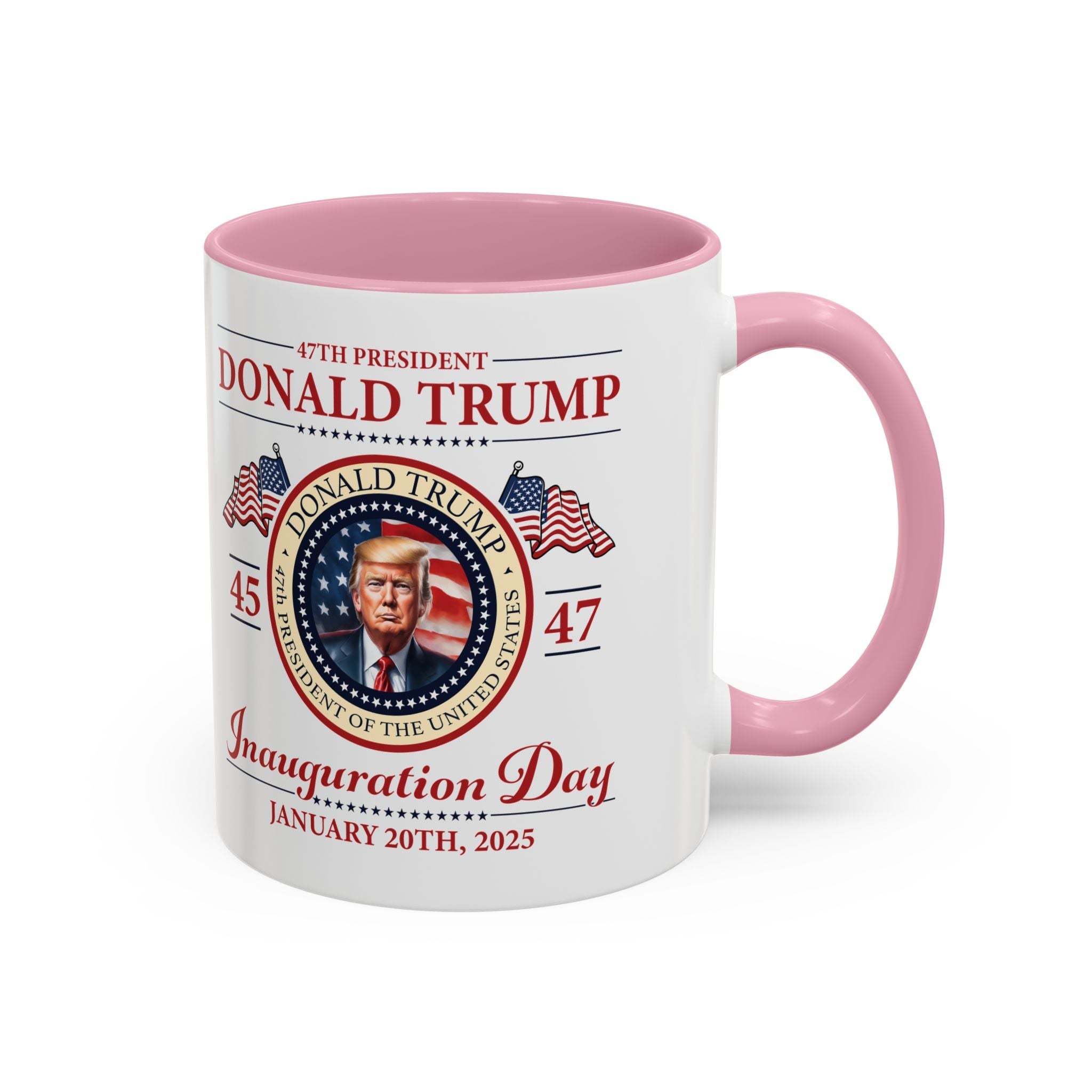 The 47th President of the United States Donald J. Trump Inauguration Color Mugs (12 Color Options) - PatriotDepot.com