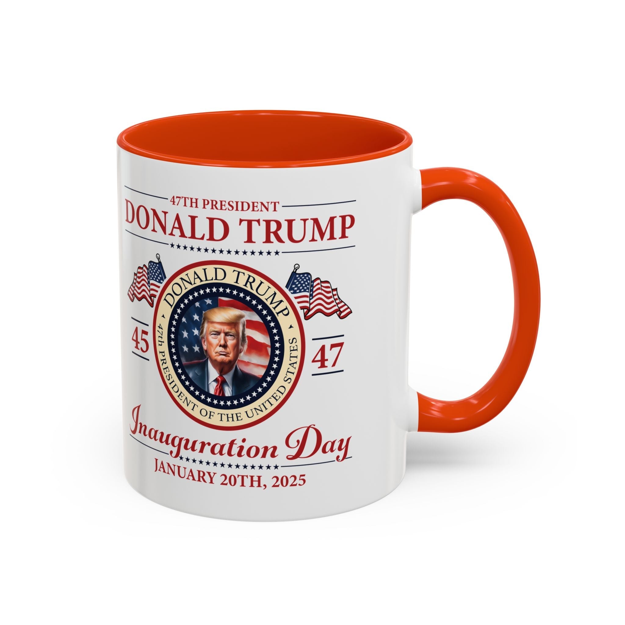 The 47th President of the United States Donald J. Trump Inauguration Color Mugs (12 Color Options) - PatriotDepot.com