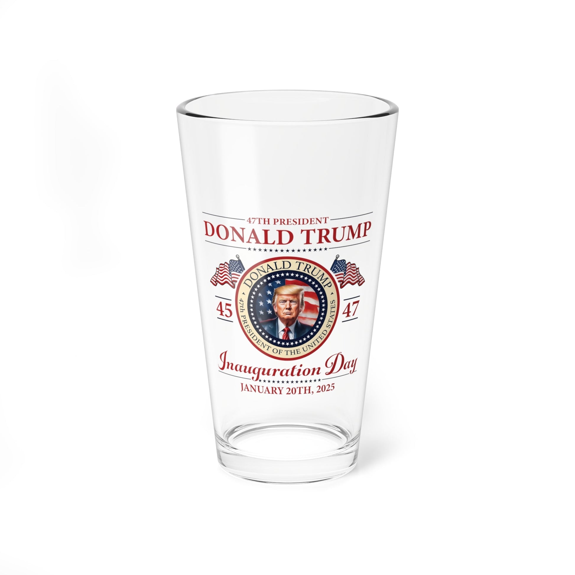 The 47th President of the United States Donald J. Trump Inauguration Glass - PatriotDepot.com